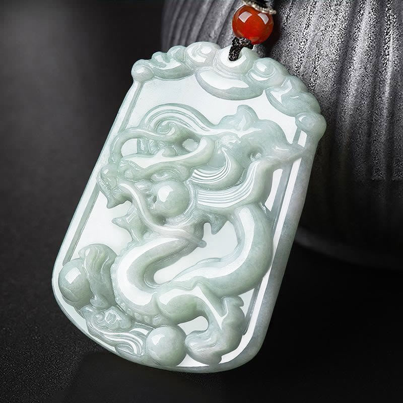 Nimara Ritual Natural Jade 12 Chinese Zodiac Abundance Amulet Pendant Necklace