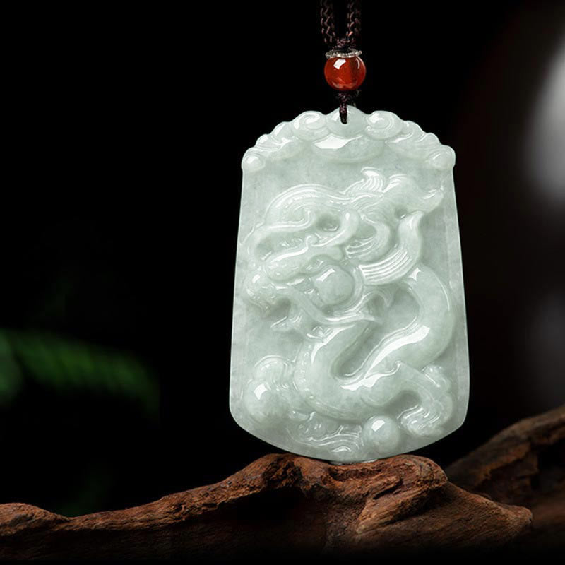Nimara Ritual Natural Jade 12 Chinese Zodiac Abundance Amulet Pendant Necklace