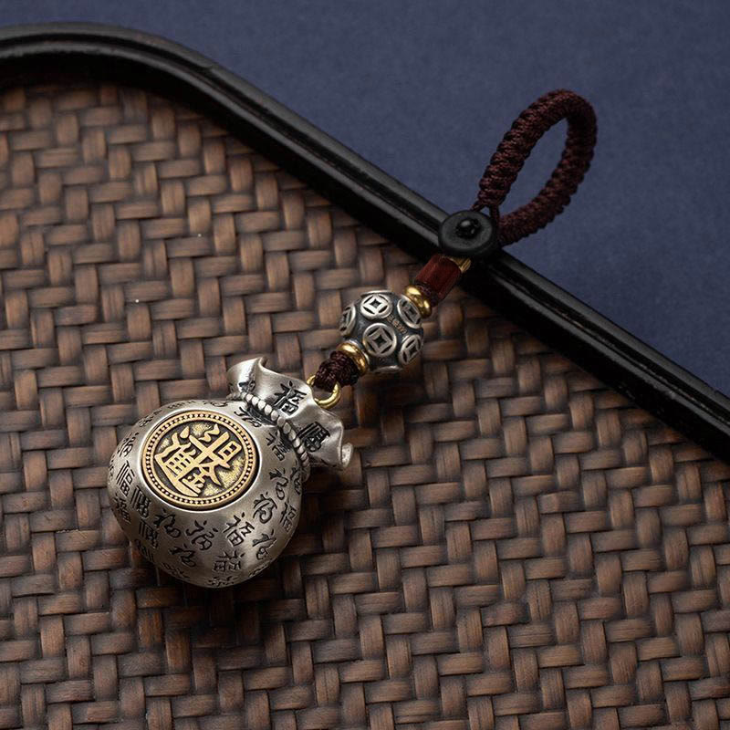Nimara Ritual Fu Character Money Bag Making Money Every Day Fortune Key Chain