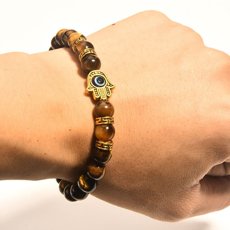Nimara Ritual "Wishing Courage and Protection" Tiger Eye Bracelet Includes Gift Message Card
