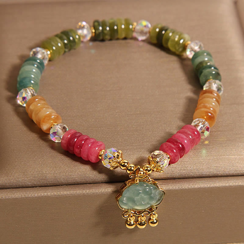 Nimara Ritual Colorful Abacus Beads Auspicious Cloud Tourmaline Positive Bracelet