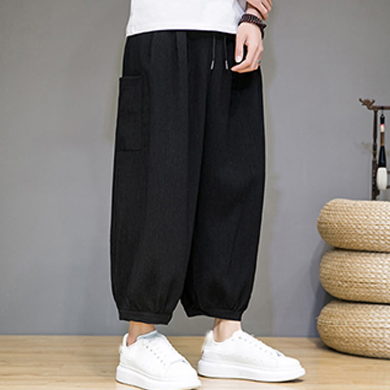 Nimara Ritual Casual 7-8 Length Cropped Men's Harem Pants With Side Pockets