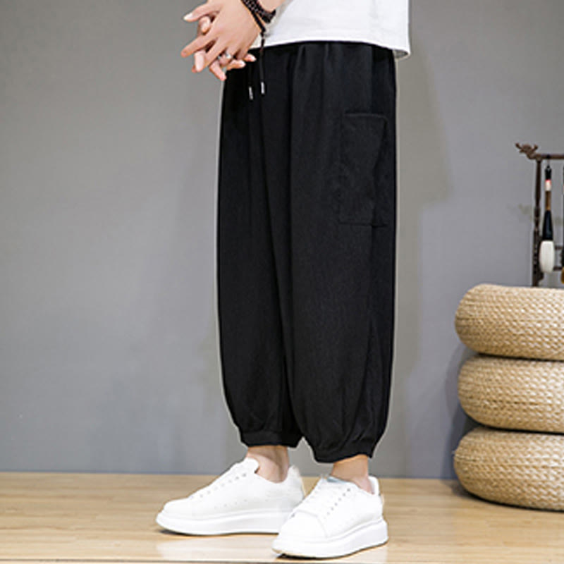 Nimara Ritual Casual 7-8 Length Cropped Men's Harem Pants With Side Pockets