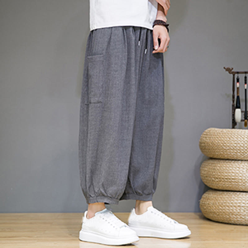 Nimara Ritual Casual 7-8 Length Cropped Men's Harem Pants With Side Pockets