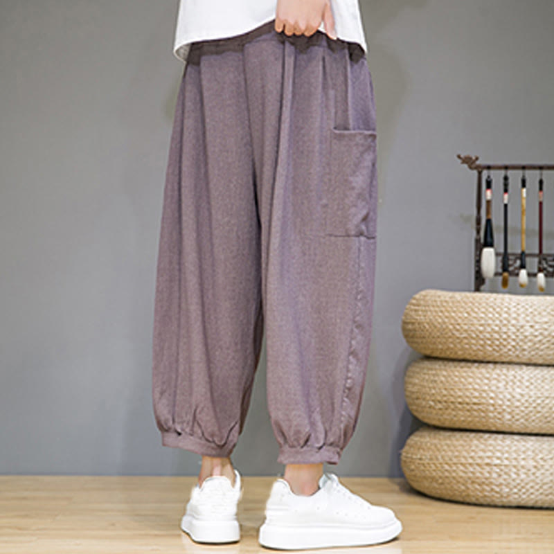 Nimara Ritual Casual 7-8 Length Cropped Men's Harem Pants With Side Pockets