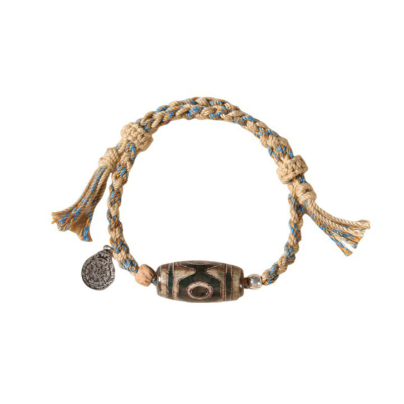 Nimara Ritual "May Blessings Protect Your Journey" Dzi Bead Bracelet Includes Gift Message Card