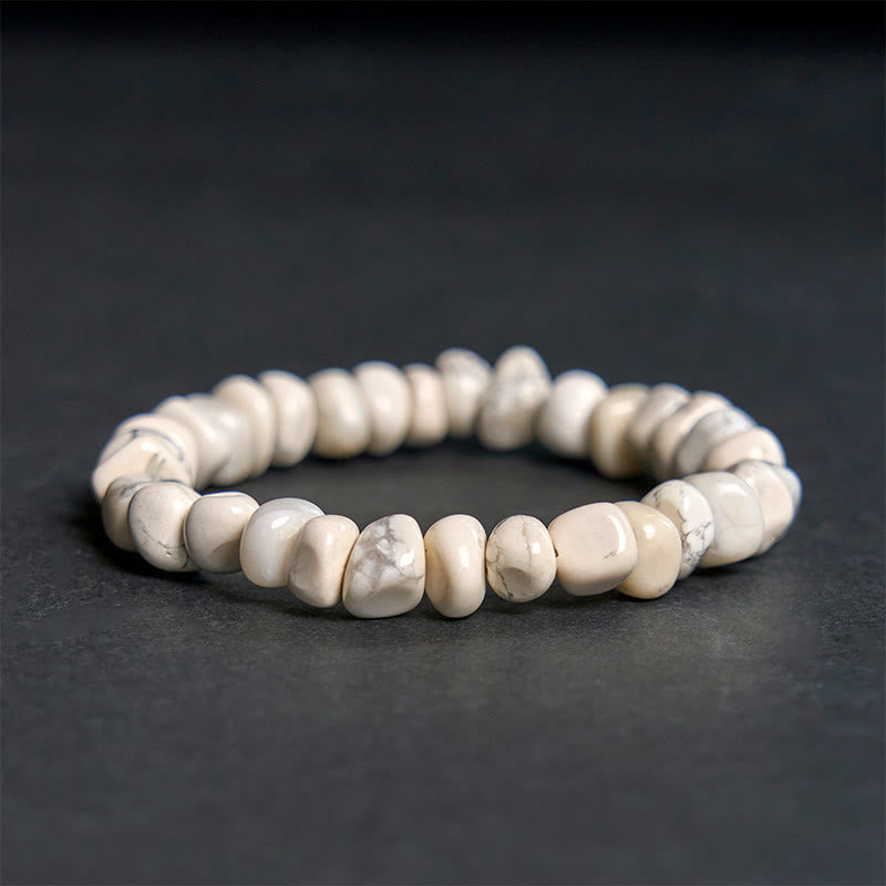 Nimara Ritual White Turquoise Irregular Blocks Courage Bracelet