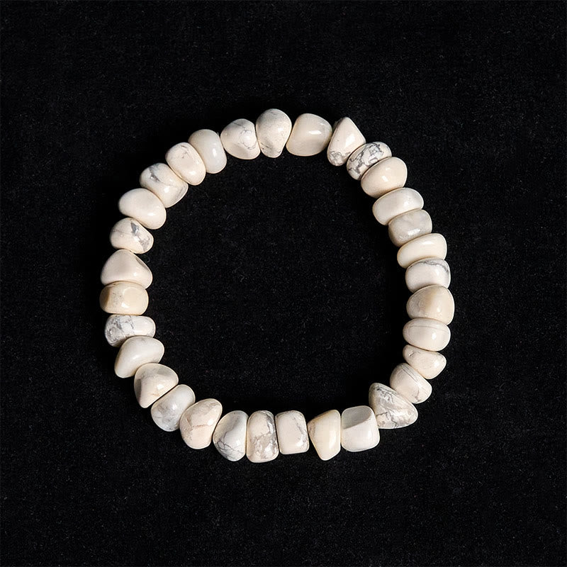 Nimara Ritual White Turquoise Irregular Blocks Courage Bracelet