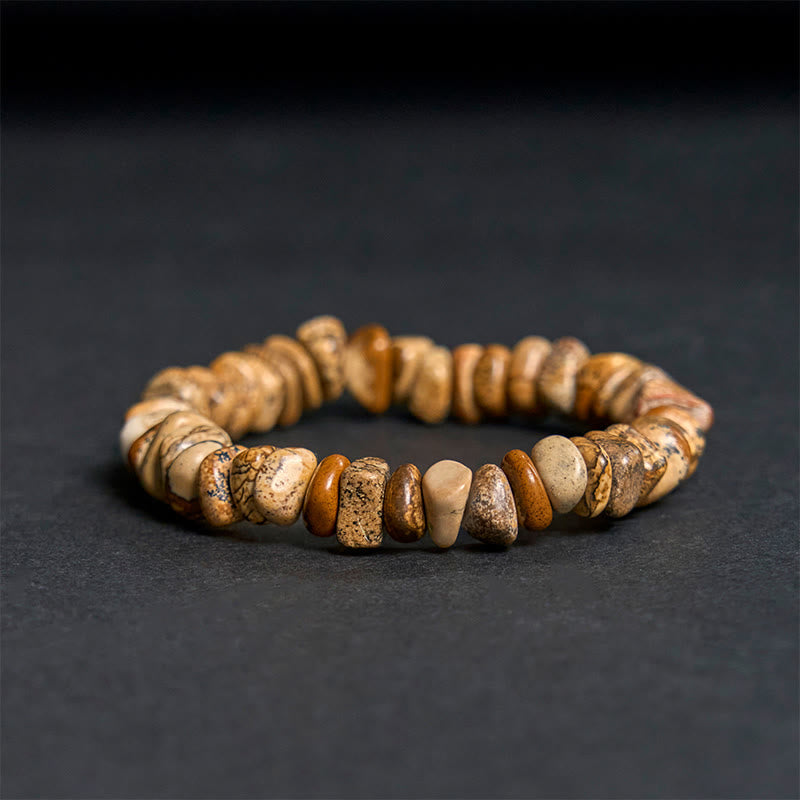 Nimara Ritual Picture Jasper Irregular Blocks Balance Bracelet