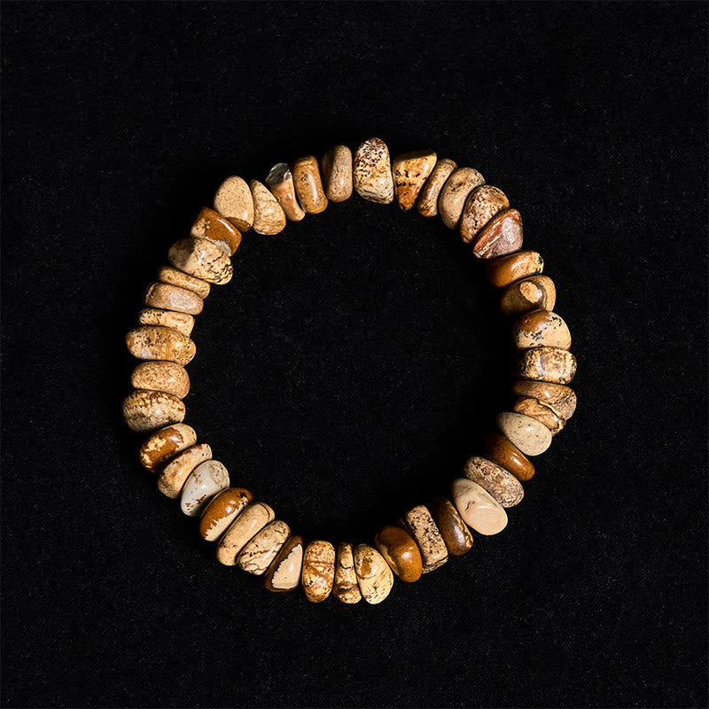 Nimara Ritual Picture Jasper Irregular Blocks Balance Bracelet