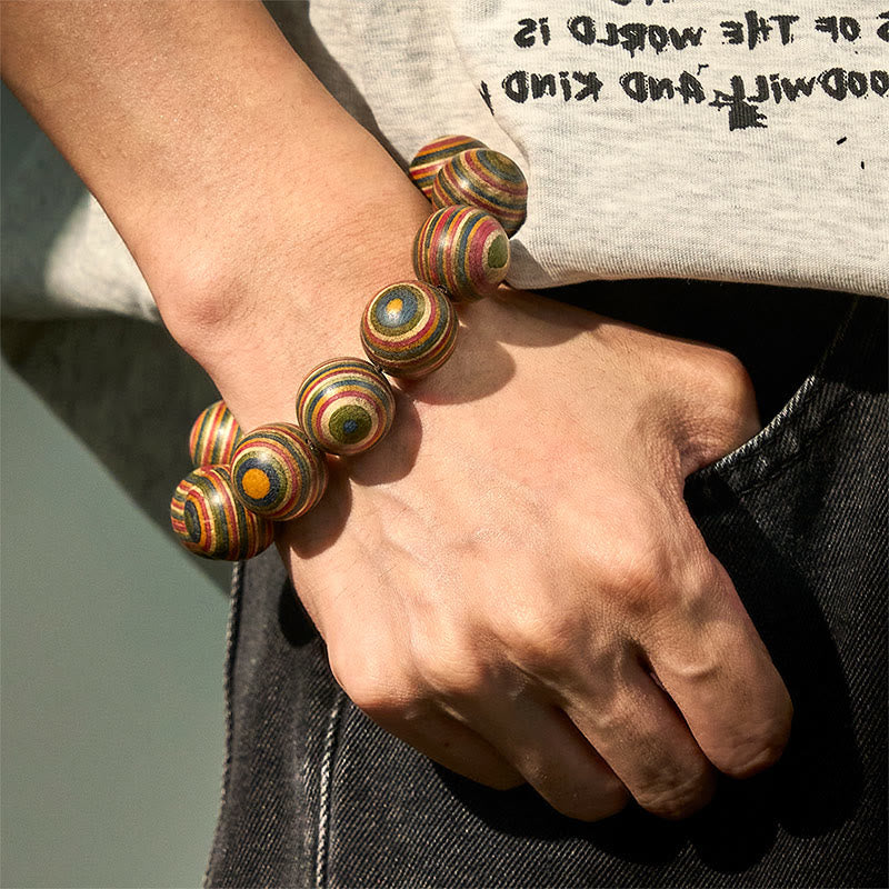 Nimara Ritual Colorful Rainbow Eucalyptus Balance Bracelet