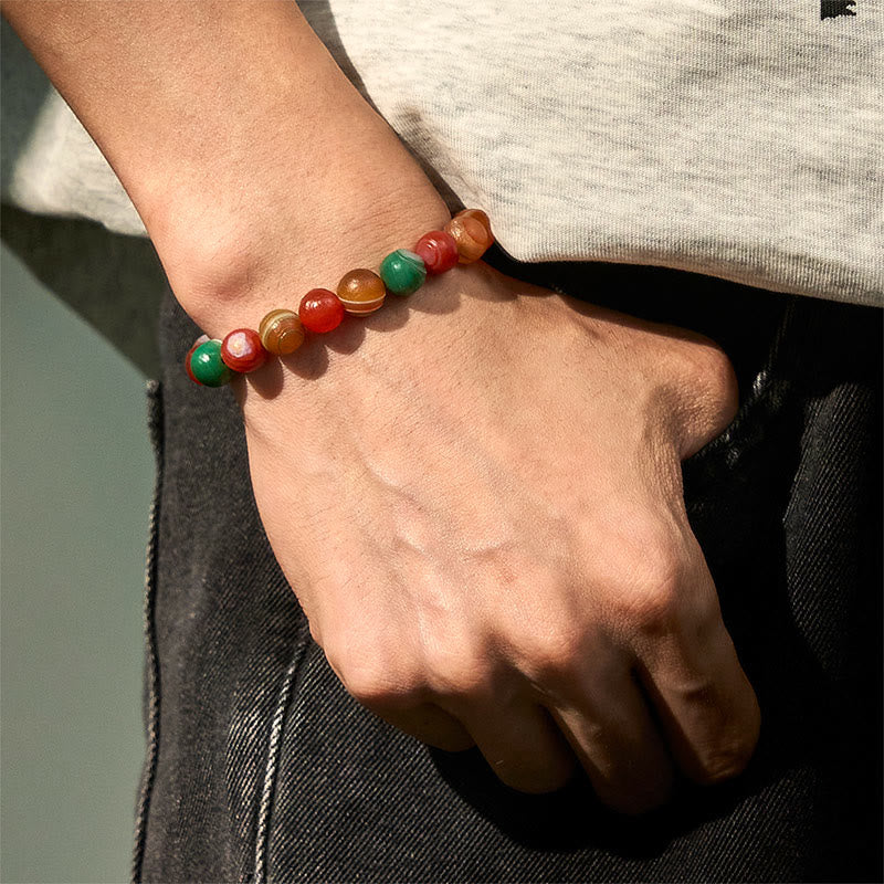 Nimara Ritual Natural Alashan Agate Confidence Bracelet