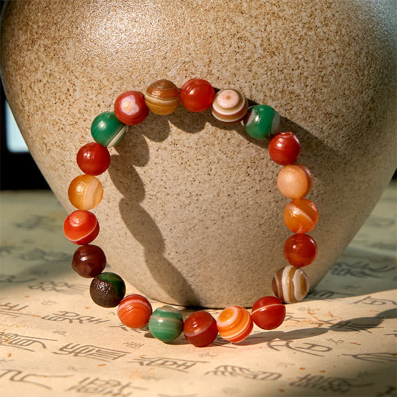 Nimara Ritual Natural Alashan Agate Confidence Bracelet