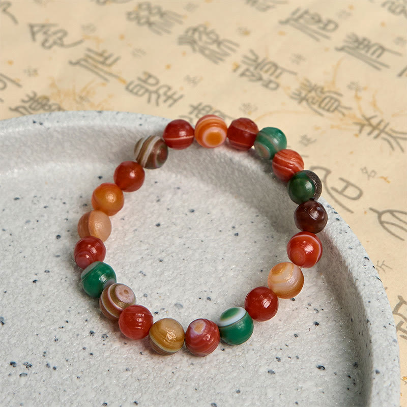 Nimara Ritual Natural Alashan Agate Confidence Bracelet