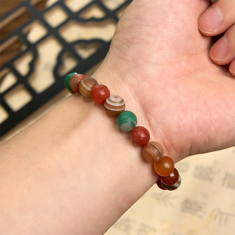 Nimara Ritual Natural Alashan Agate Confidence Bracelet