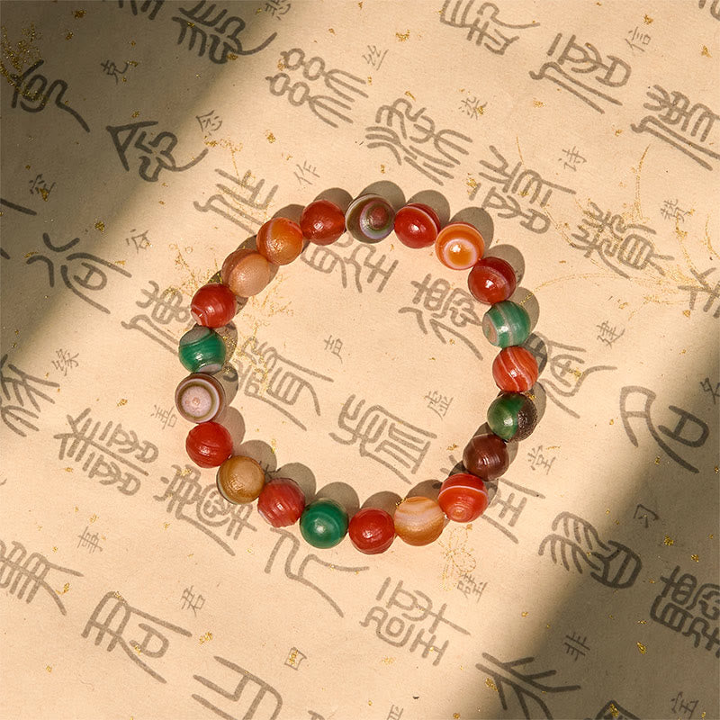 Nimara Ritual Natural Alashan Agate Confidence Bracelet