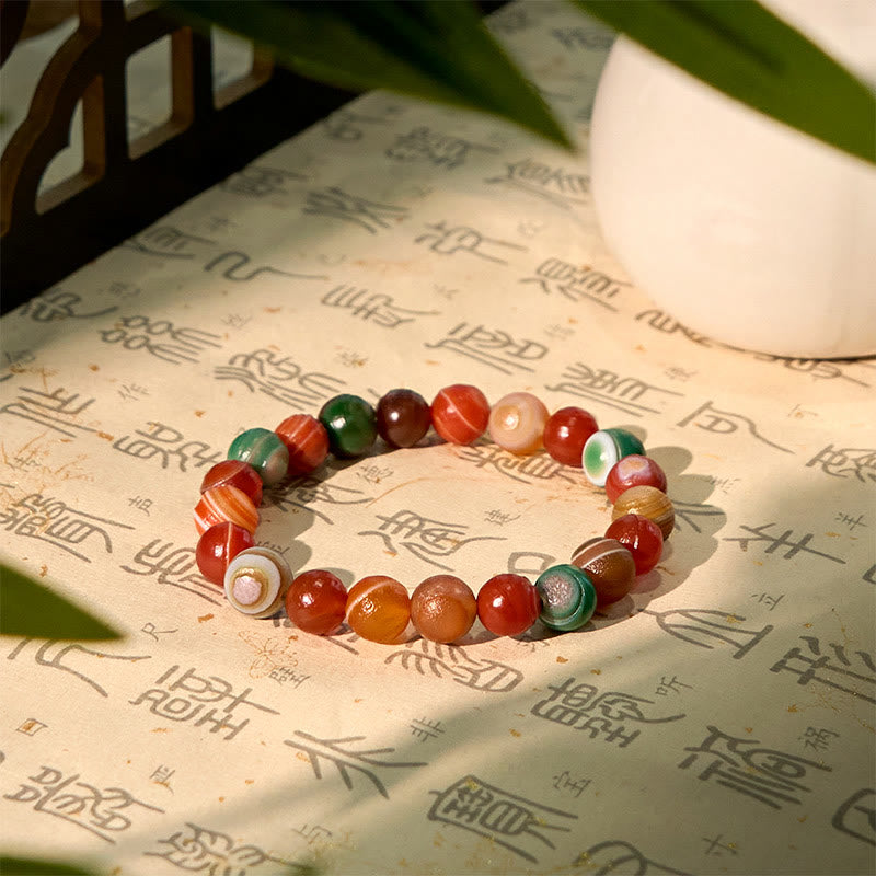 Nimara Ritual Natural Alashan Agate Confidence Bracelet