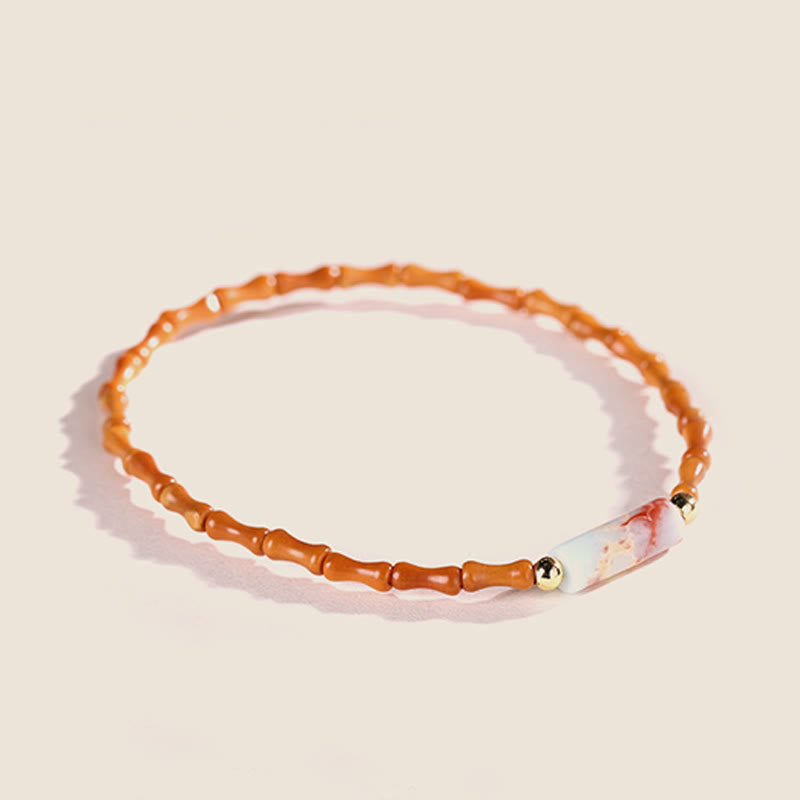 Nimara Ritual Ultra-fine Olive Pit Peace Bracelet