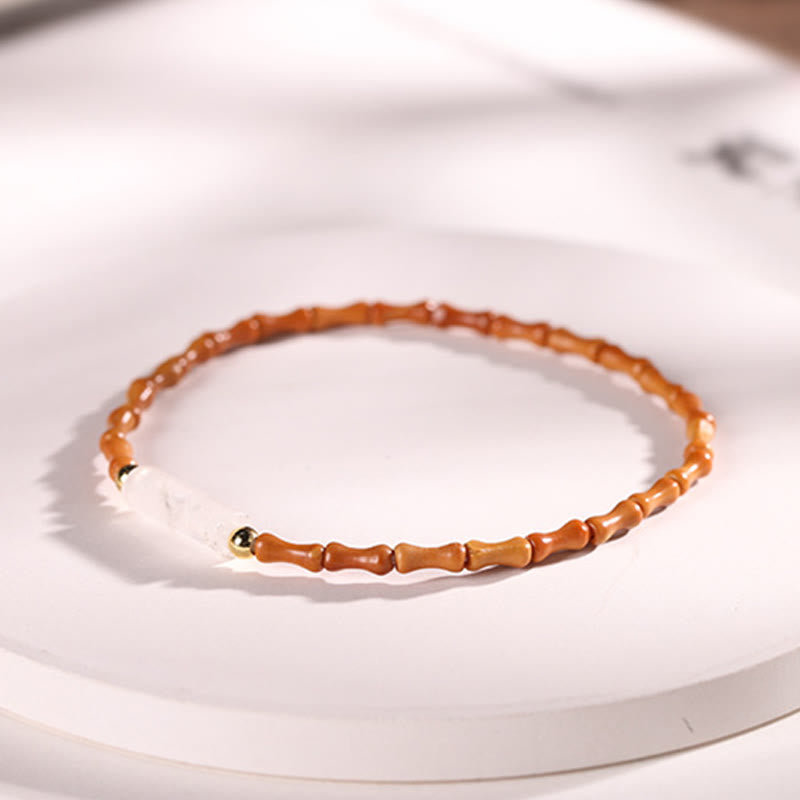 Nimara Ritual Ultra-fine Olive Pit Peace Bracelet