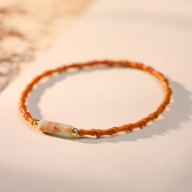 Nimara Ritual Ultra-fine Olive Pit Peace Bracelet