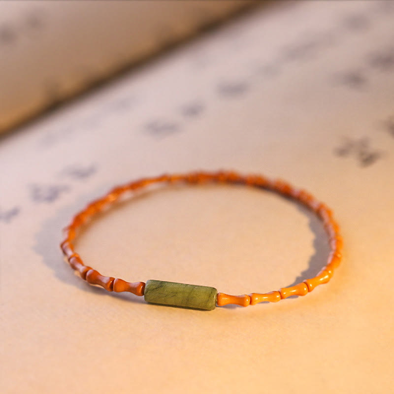 Nimara Ritual Ultra-fine Olive Pit Peace Bracelet