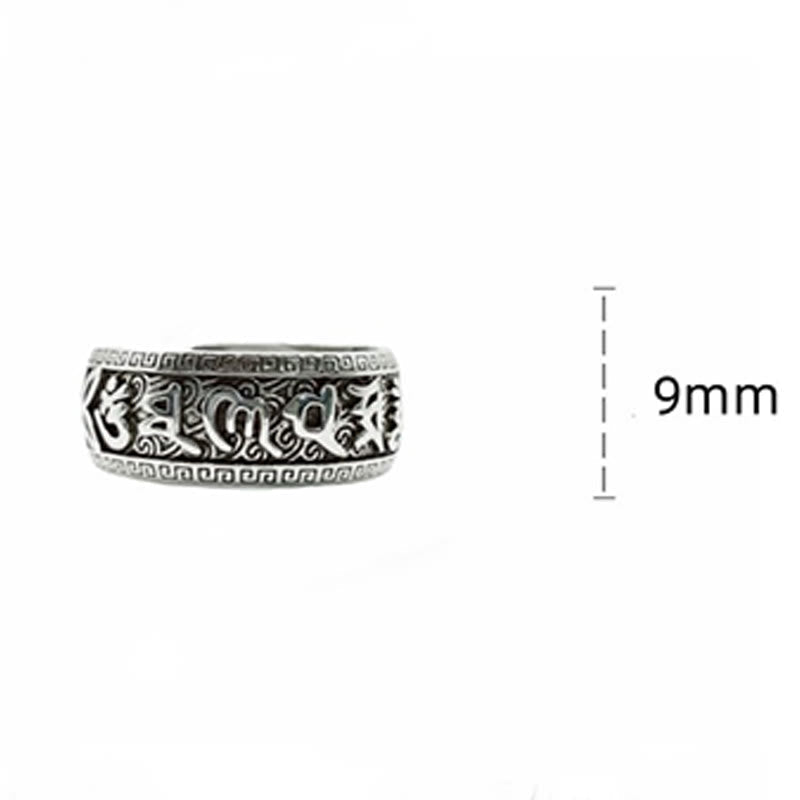 Nimara Ritual Om Mani Padme Hum Copper Adjustable Wealth Ring