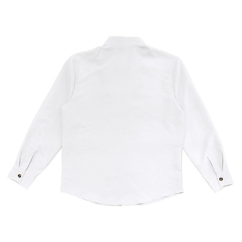 Nimara Ritual Solid Color Buttons Fall Long Sleeve Men's Shirt