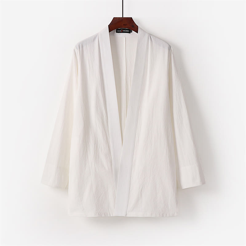 Nimara Ritual 2Pcs Cotton Kimono Ankle-Length Pants Men's Meditation Cloth Set