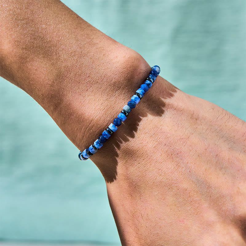 Nimara Ritual Sodalite Hematite Blue Aventurine Intuition Bracelet