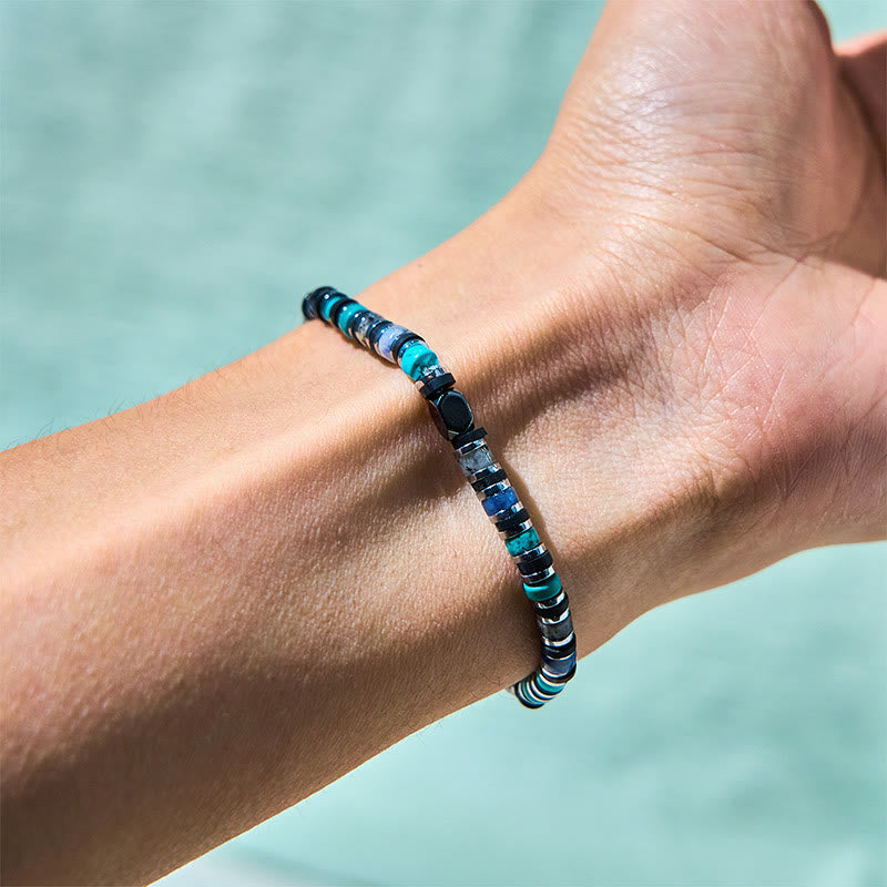 Nimara Ritual Various Stones Hematite Turquoise Emperor Stone Powerful Support Bracelet