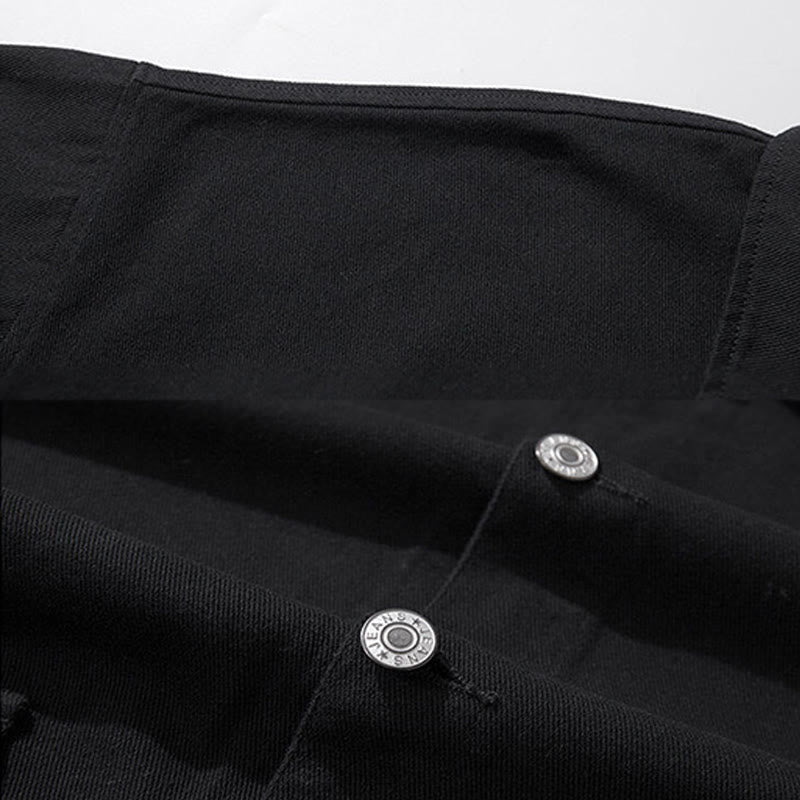 Nimara Ritual Long Sleeve Button Stand Collar Design Men's Cotton Jacket Shirt With Pockets