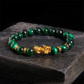 Wealth and Courage Various Color Tiger Eye Beads Pixiu Bracelet