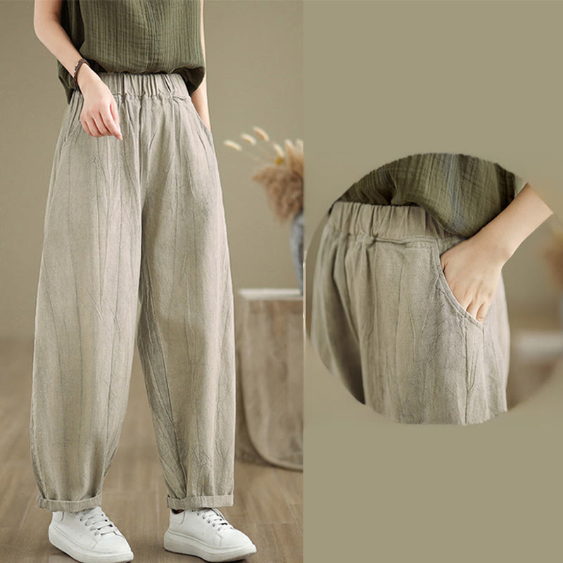 Nimara Ritual Casual Plain Women's Harem Pants With Pockets