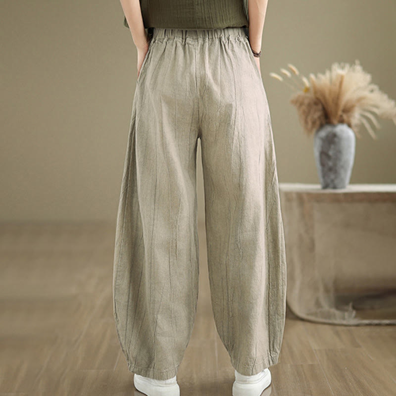Nimara Ritual Casual Plain Women's Harem Pants With Pockets