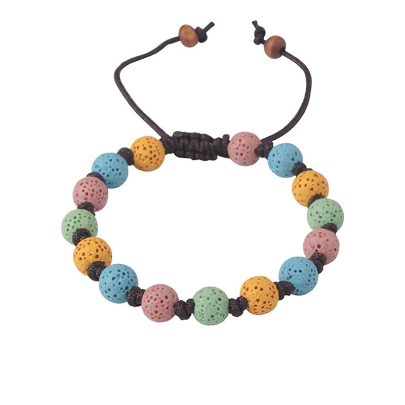 Nimara Ritual Colorful Lava Rock Support Bracelet