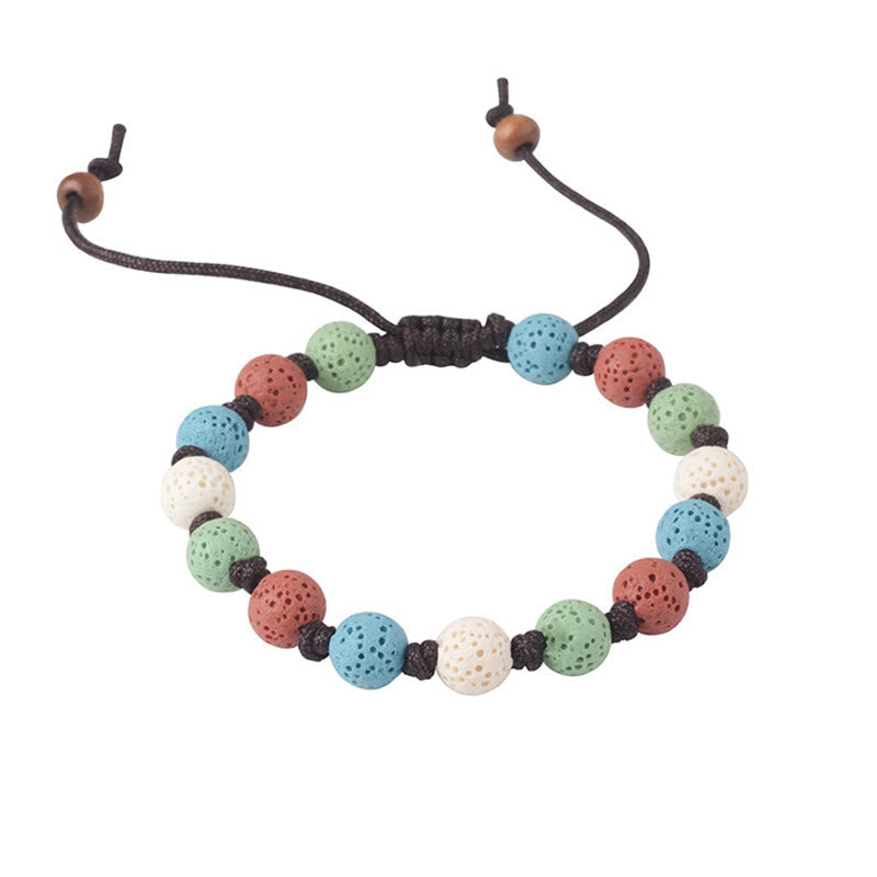 Nimara Ritual Colorful Lava Rock Support Bracelet