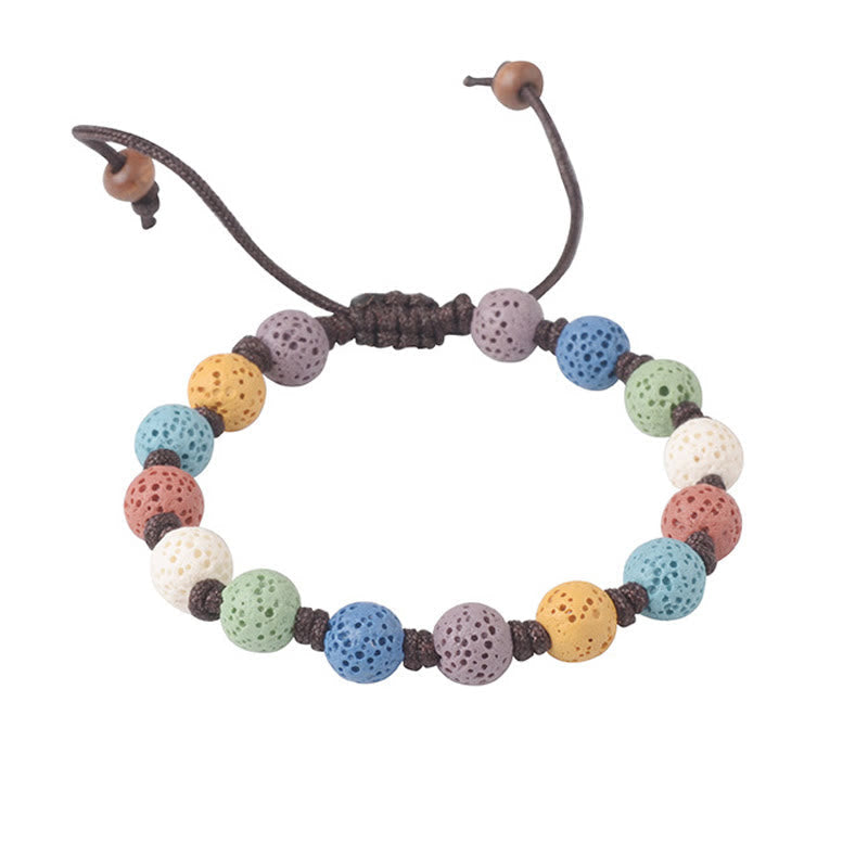 Nimara Ritual Colorful Lava Rock Support Bracelet
