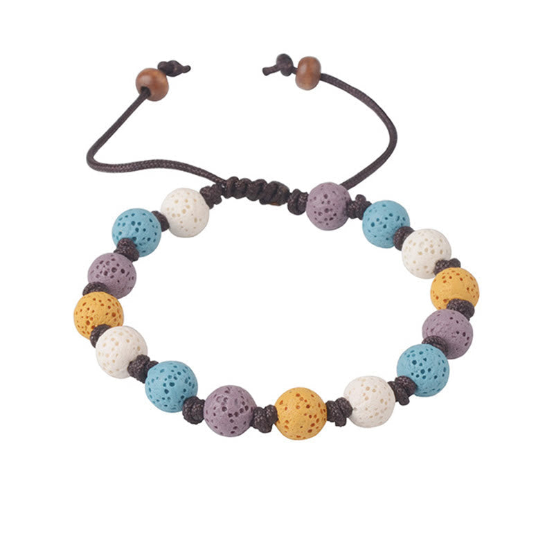 Nimara Ritual Colorful Lava Rock Support Bracelet