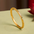 Nimara Ritual Hollow Universe Circle Design Copper Plated Gold Wealth Bracelet Bangle