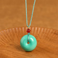 Nimara Ritual Turquoise Peace Buckle Rope Balance Necklace Pendant