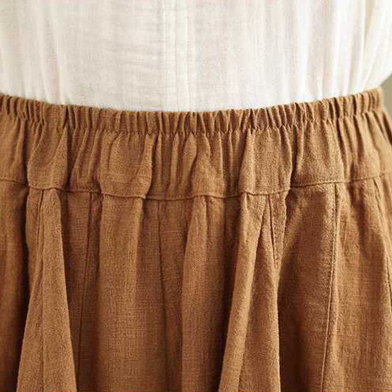 Nimara Ritual Spring Casual Simple Design Women's Cotton Linen Harem Pants With Pockets
