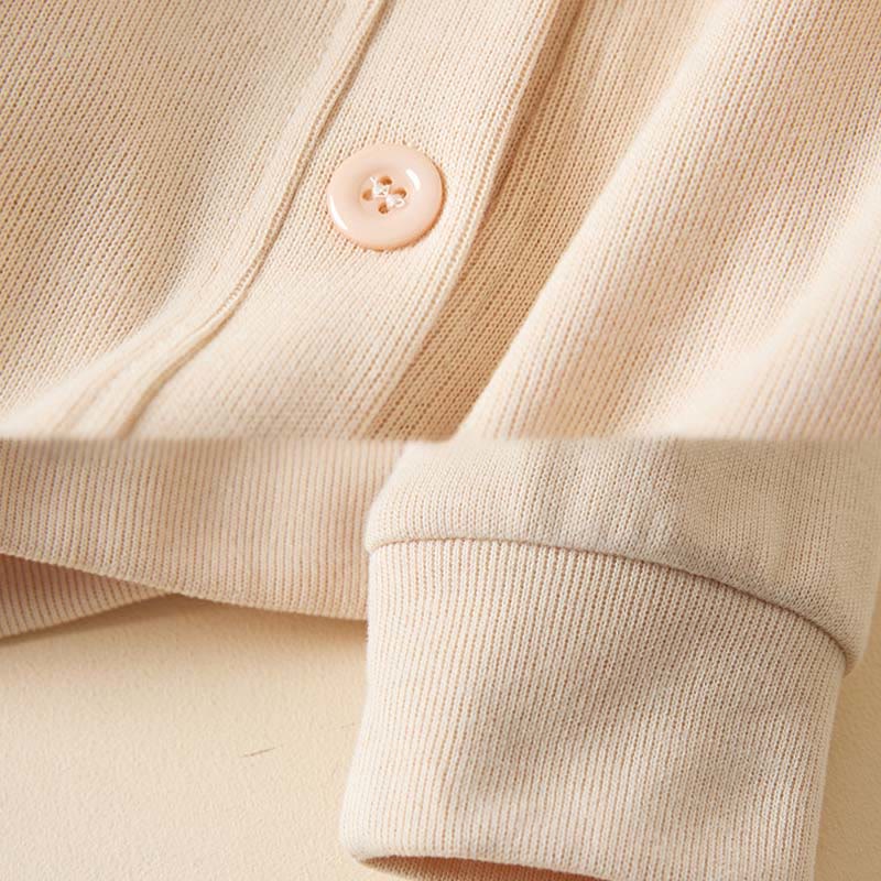 Nimara Ritual Plain Buttons Women's Hooded Jacket With Pockets