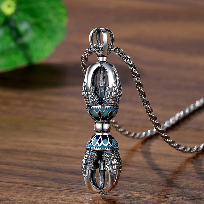 Spiritual Power Tibetan Copper Vajra Dorje Necklace Pendant