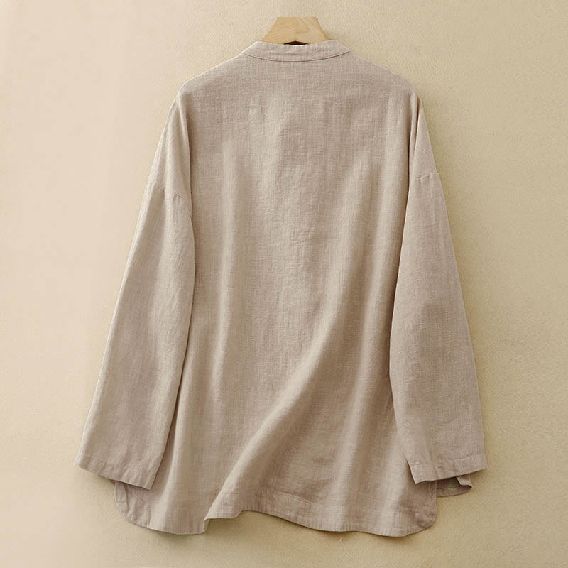 Nimara Ritual Literary Artistic Chinese Knot Button Casual Clothing