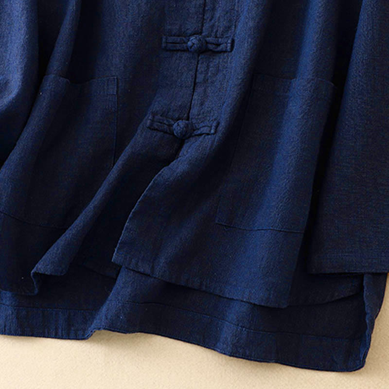 Nimara Ritual Literary Artistic Chinese Knot Button Casual Clothing