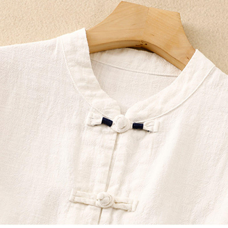 Nimara Ritual Literary Artistic Chinese Knot Button Casual Clothing