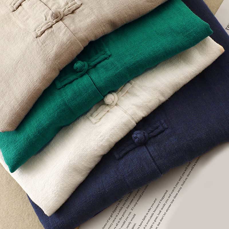 Nimara Ritual Literary Artistic Chinese Knot Button Casual Clothing