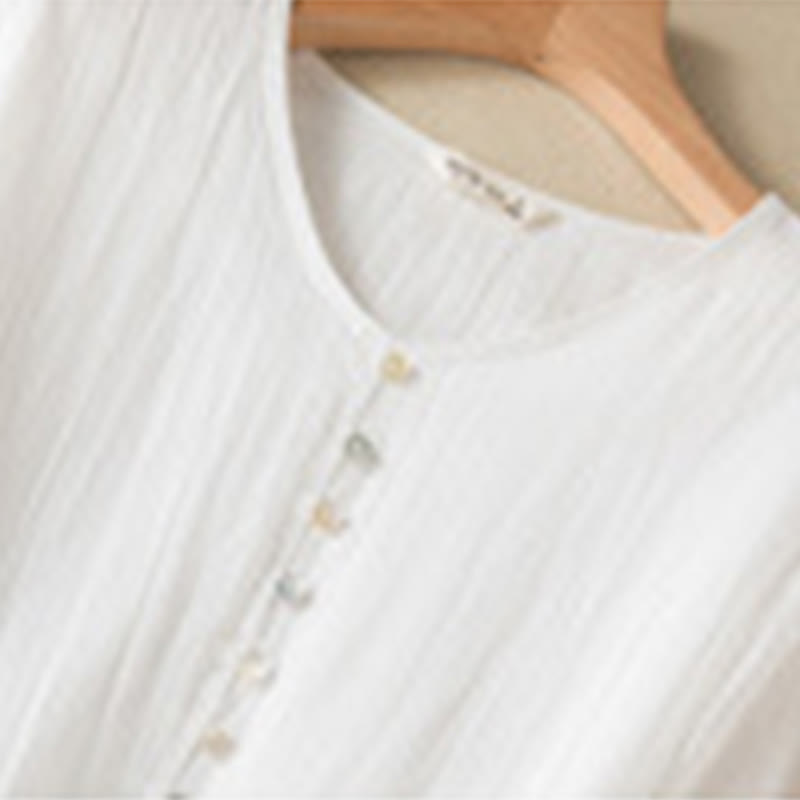 Nimara Ritual Summer V-Neck Design Half Sleeve Cotton Midi Dress