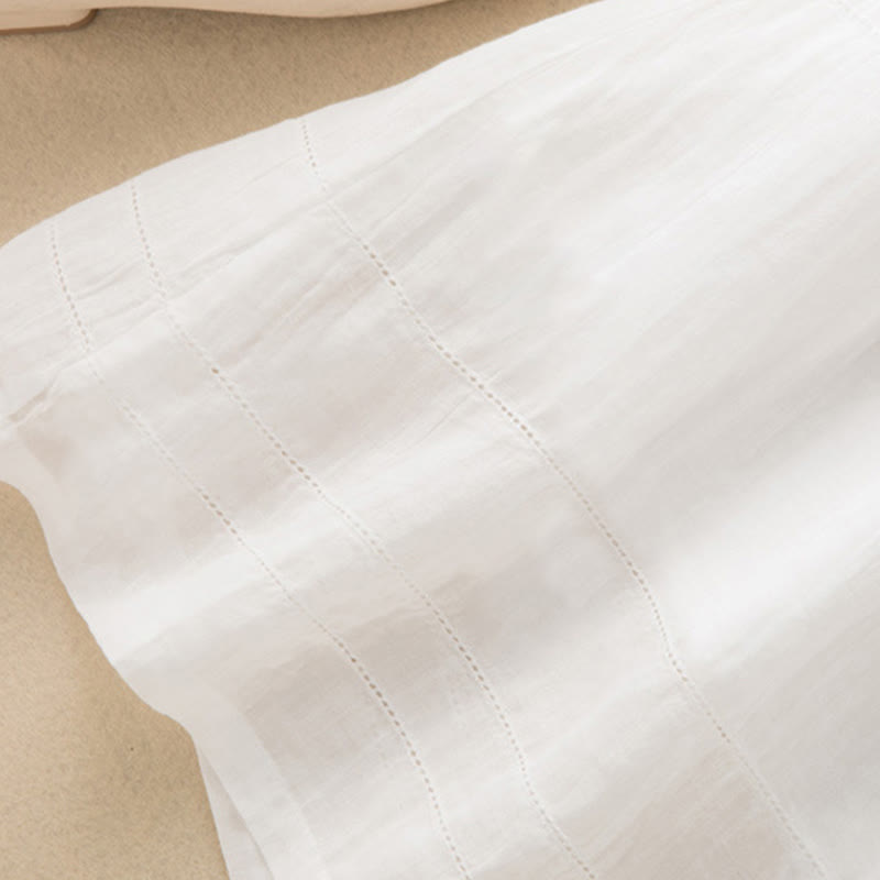 Nimara Ritual Summer V-Neck Design Half Sleeve Cotton Midi Dress