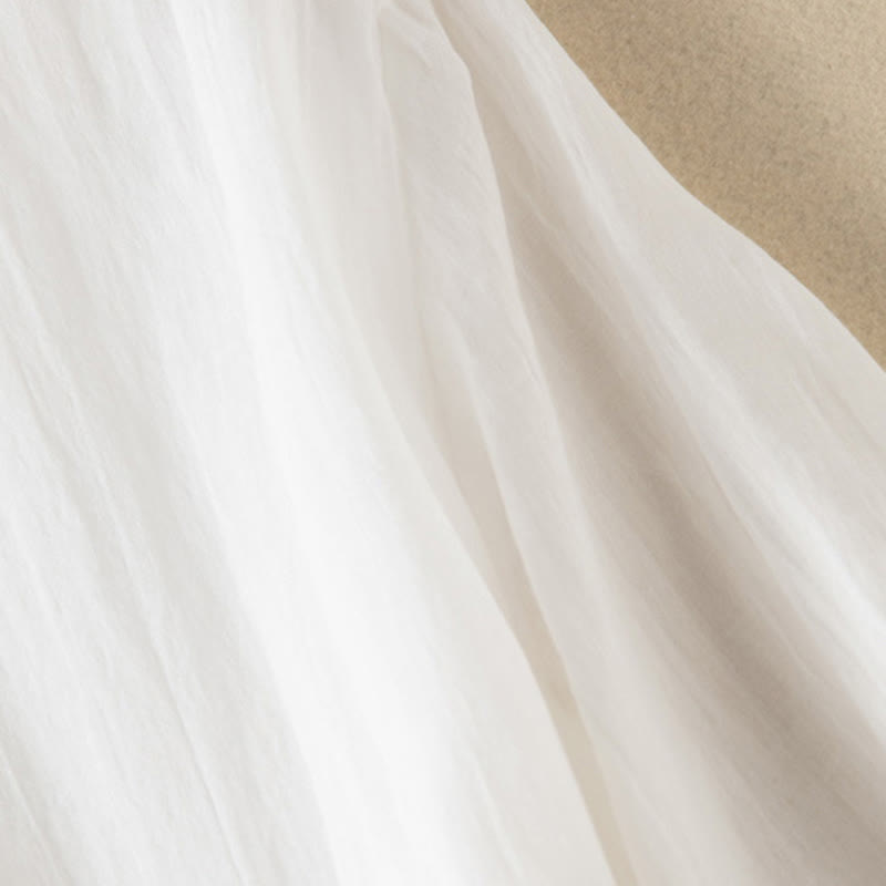 Nimara Ritual Summer V-Neck Design Half Sleeve Cotton Midi Dress